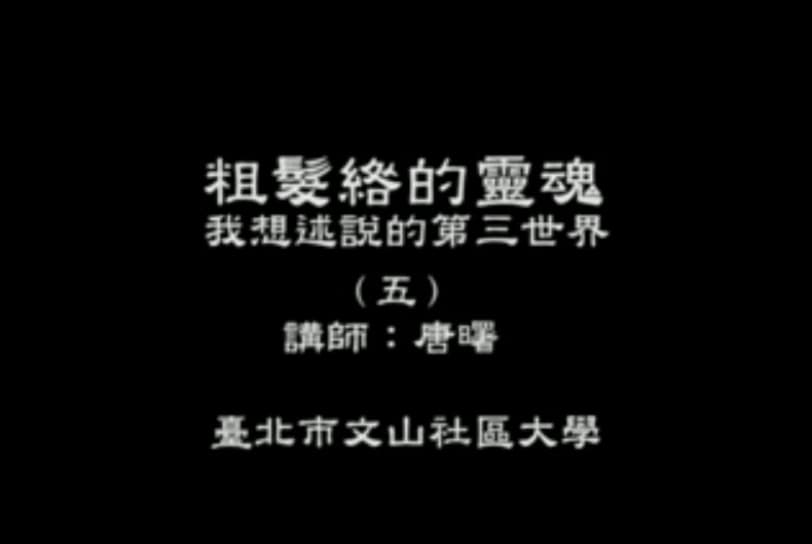 2011－《粗髮綹的靈魂—我想述說的第三世界/唐曙》2