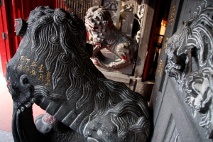 景美集應廟建築文物-石獅石雕